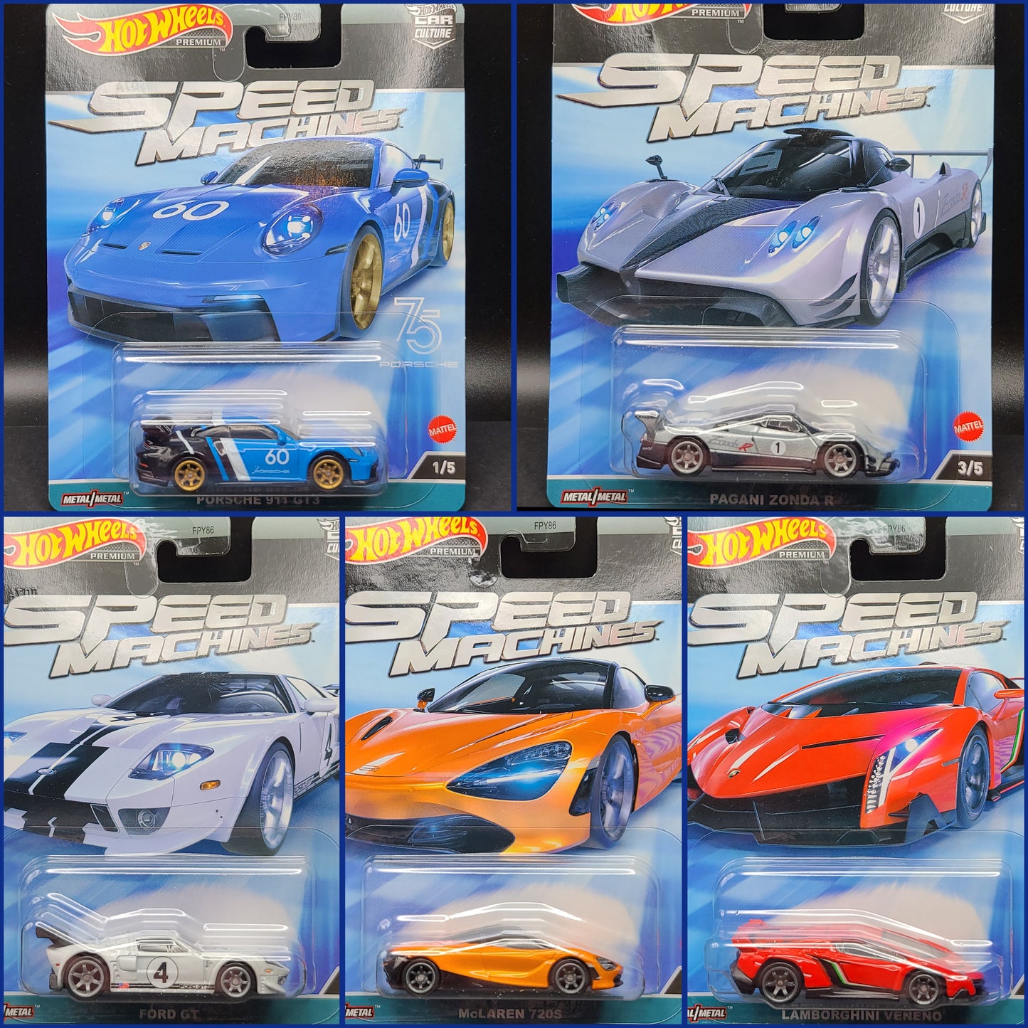 2023 Hot Wheels Premium Car Culture Speed Machine Complete Set of 5 – J  Toys Hobby